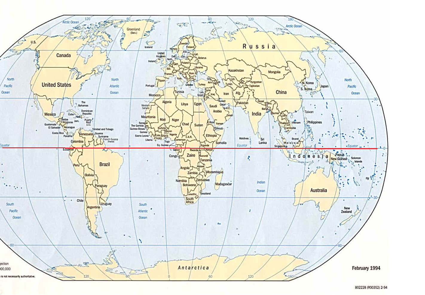 Sixth Grade Cebip Carpe Diem World Map