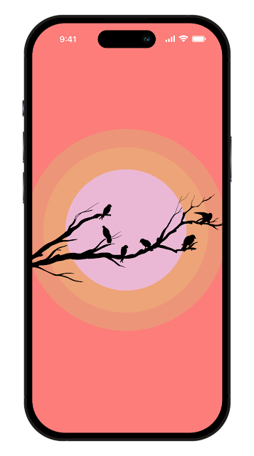 birds silhouette beautiful minimalist wallpaper for iPhone 15 pro max iOS 17
