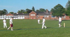 Action from the 2013 Briggensians v Sir John Nelthorpe School cricket match - picture on Nigel Fisher's Brigg Blog