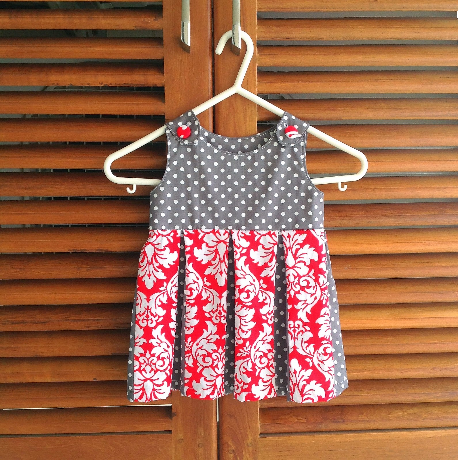 Box Pleated Dress  Baby  Toddler Dress  Sewing Pattern  