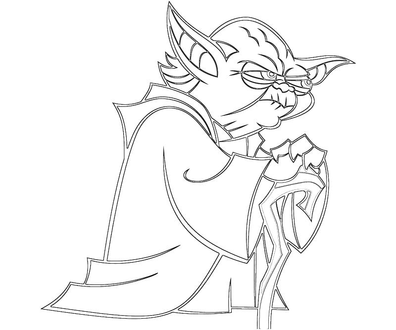 Yoda Coloring Page