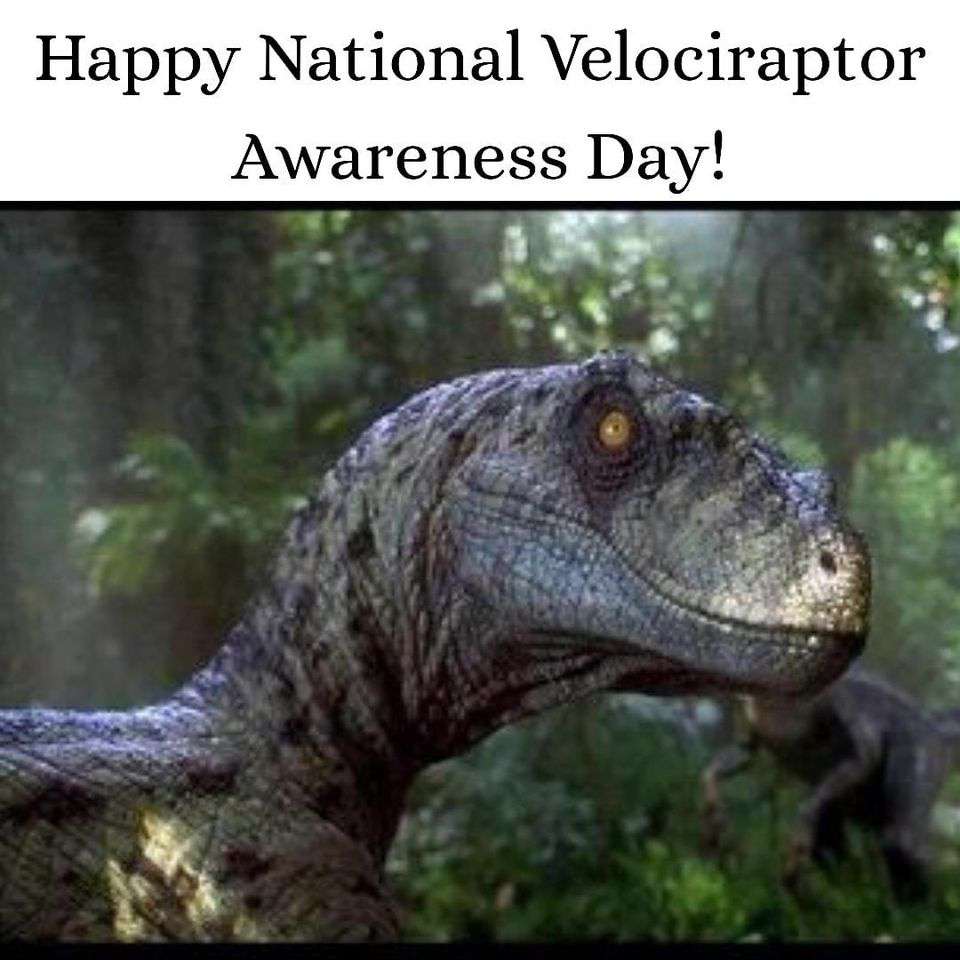 National Velociraptor Awareness Day Wishes for Whatsapp