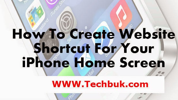 Create Shortcut for a website on iphone HomeScreen