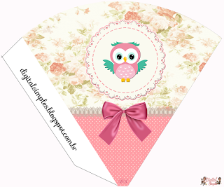 Owl Couple: Free Printable Wedding.