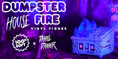 Dumpster House Fire Vinyl Figure by Daniel Danger x 100% Soft