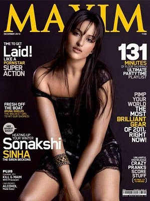 Sonakshi Sinha Maxim Magazine december 2010