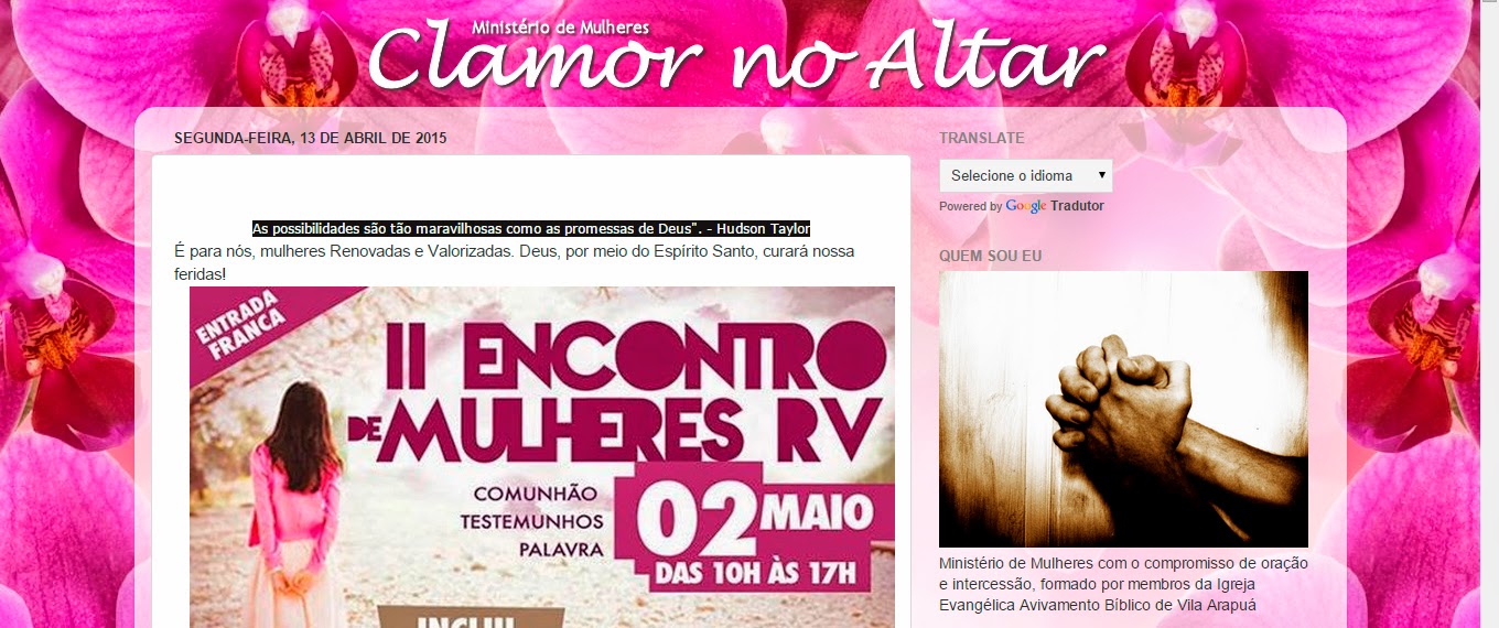  Blog - Clamor no Altar