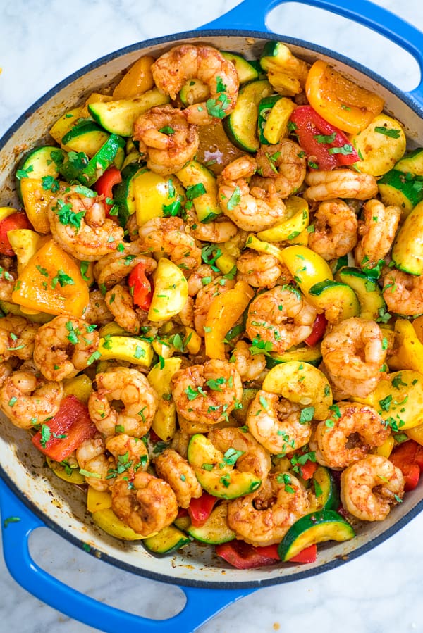 Shrimp and Vegetable Skillet