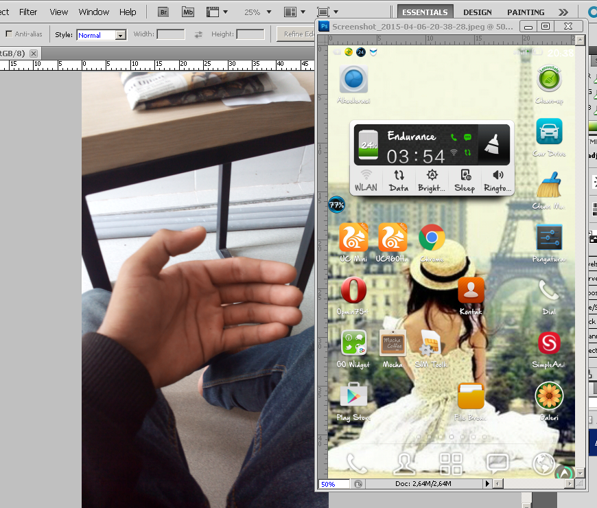 Cara membuat gambar instagram in hand dengan photoshop 