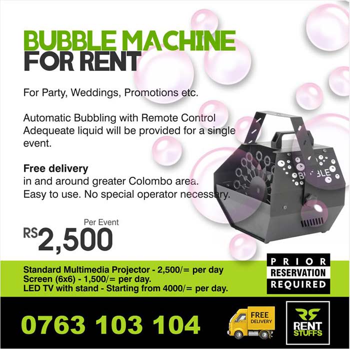 Bubble Smoke  Machines for Rent