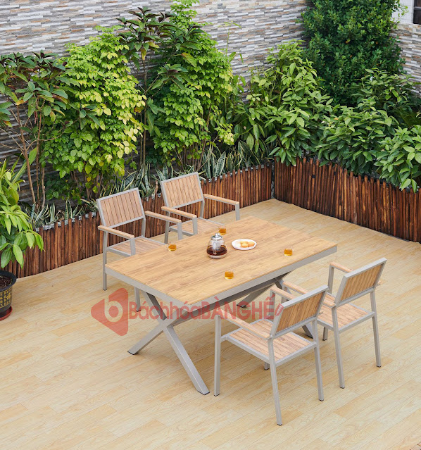 Mẫu bàn ghế cafe, bàn ghế ăn sân vườn, ban công, sân thượng