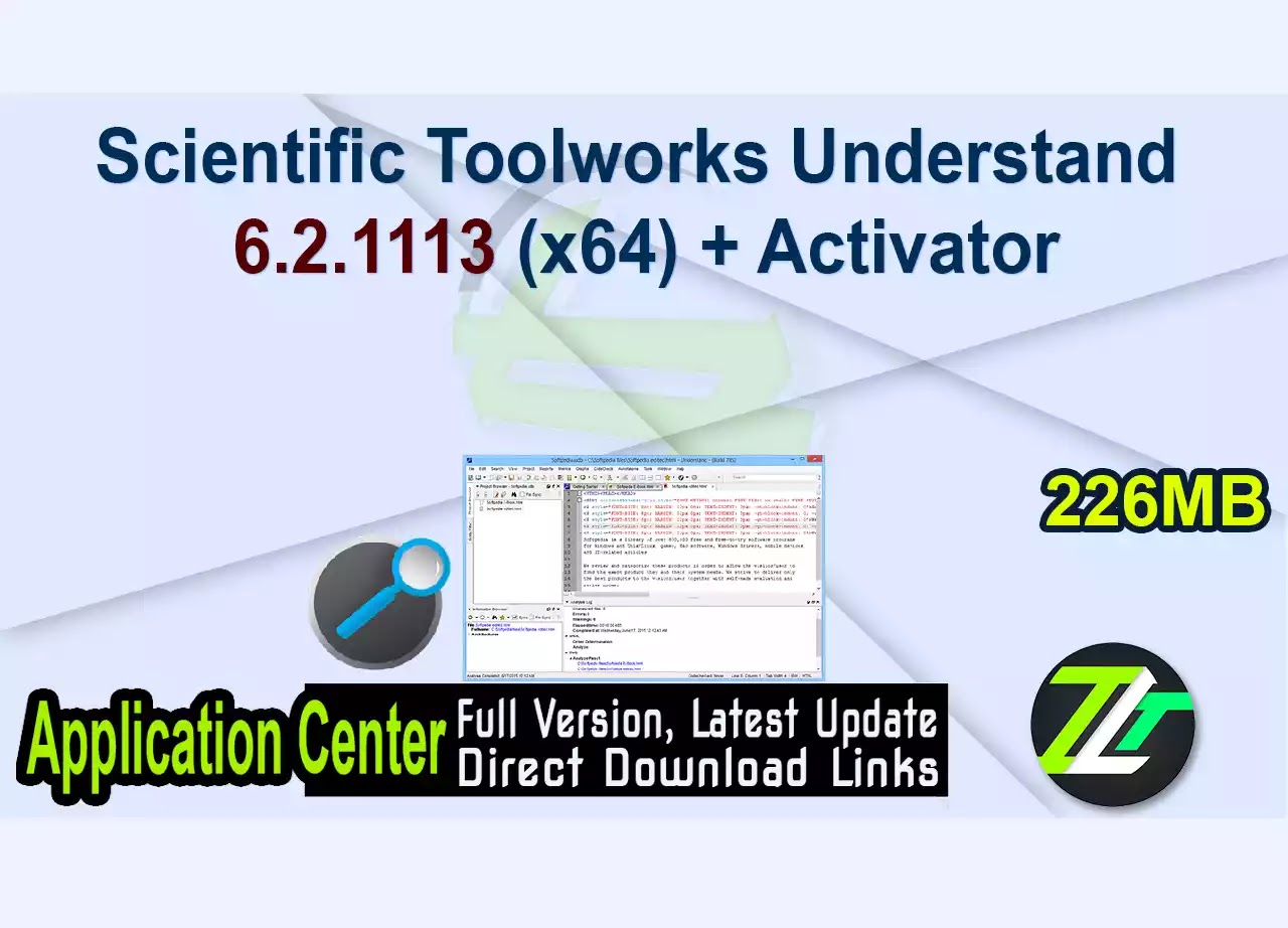 Scientific Toolworks Understand 6.2.1113 (x64) + Activator