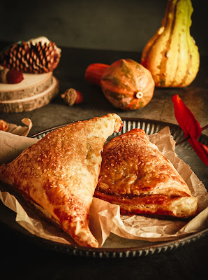 butternut squash pasty on table