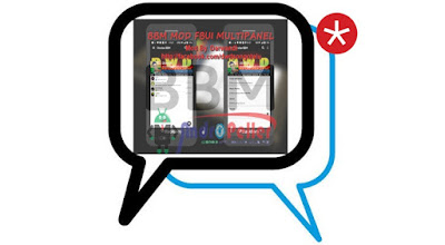 BBM Mod FBUI Multipanel v3.0.0.18 Apk Black White Color Terbaru Gratis