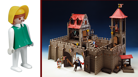 Playmobil, first female 1976 and first castle 1977