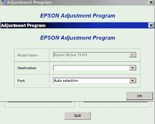 Reset Epson TX102 / TX103