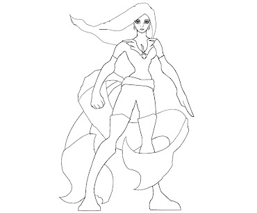 #8 Jean Grey Coloring Page