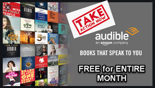 Amazon Audible FREE for 30 days.