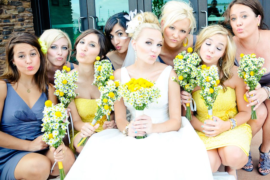 Yellow and White Farmington NM Wedding Flowers