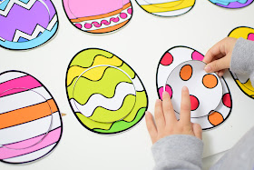 Easter Theme Unit: Easter Egg Pattern Match