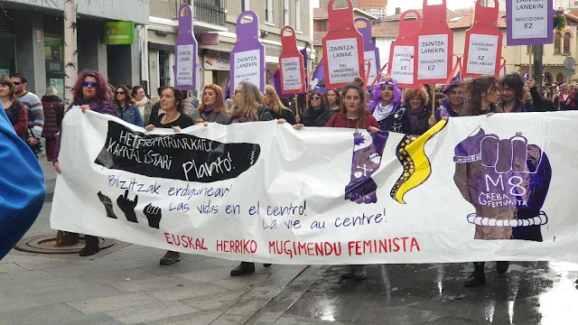 Huelga feminista del 8M en Getxo