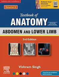 Cover image for Vishram Singh Anatomy (Volume 2) - Abdomen & Lower Limb PDF Download for FREE Latest edition