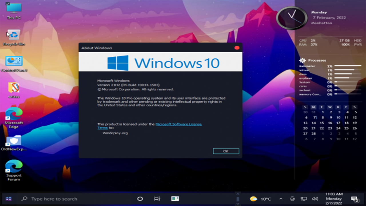 Windows 10 Black Edition