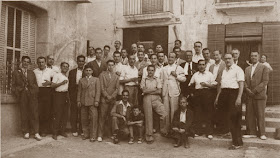 Socios del Casal Catòlic de Sant Andreu en los años veinte del siglo pasado