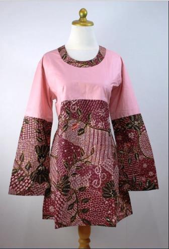 35 Model Baju Batik Kombinasi Polos Paling Serasi Wajib