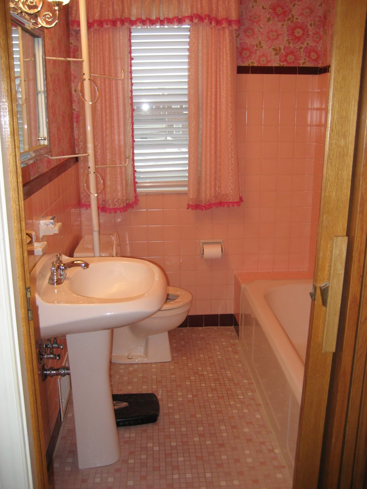 Take a look at our bathroom as it looked when we bought our home...