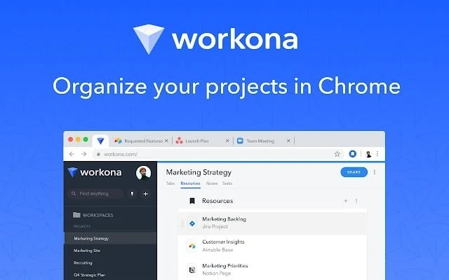 Workona Tab Manager