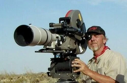 Acclaimed Hollywood cinematographer Chuck Barbee working on a project.