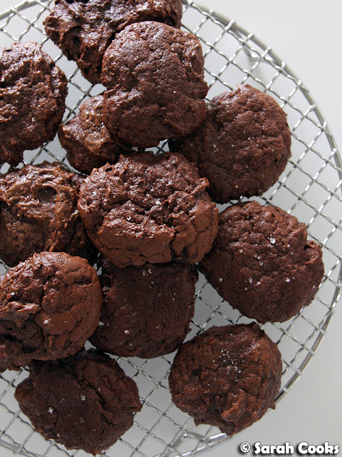 Salted Chocolate Rye Cookies