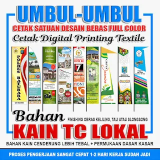 Tempat Bikin Umbul-umbul Event dengan Beragam Ukuran