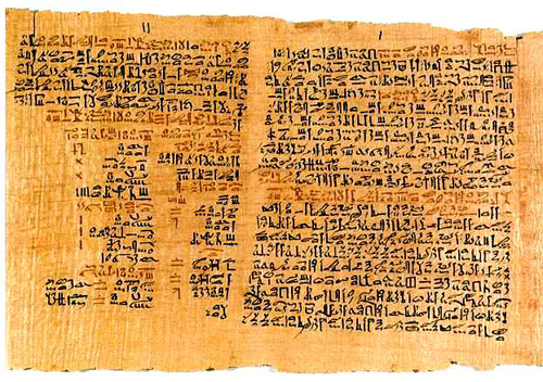 El papiro de Ebers.