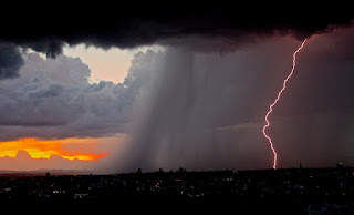 lightning & storm clouds