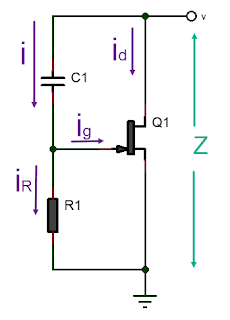 jfet reactance circuit diagram