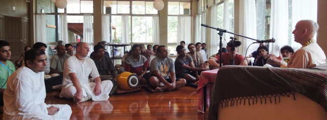 Sankarshan Das Sharing the Celebration Govinda Valley, Australia