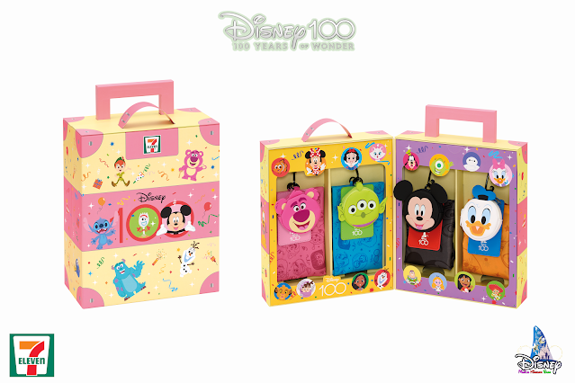 Disney, 迪士尼, 奇妙一百年, Disney100, 7-Eleven Hong Kong 於2023年4月26日起隆重呈獻《迪士尼100週年》系列「3 in 1 隨身扣袋」套裝印花換購精品. HK