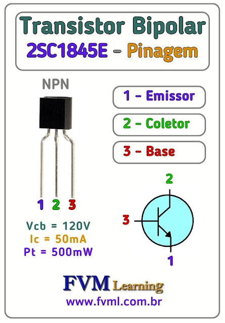 Datasheet-Pinagem-Pinout-Transistor-NPN-2SC1845E-Características-Substituições-fvml