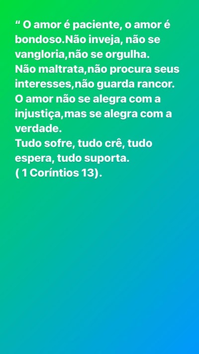 O AMOR É PACIENTE, O AMOR É BONDOSO