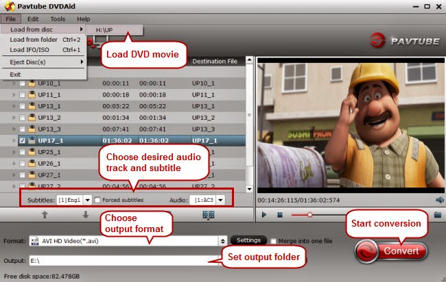 How To Blu-ray/DVD to AVI HD via WD Elements play