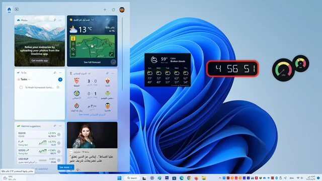 كيفية إضافة عناصر ويدجت على شاشة سطح المكتب ويندوز 11