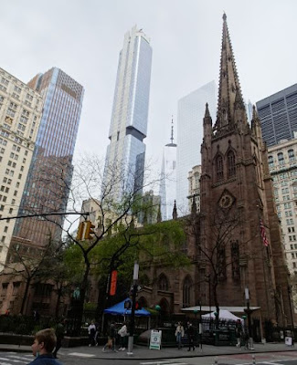 La Trinity Church o Iglesia de la Trinidad en Wall Street.