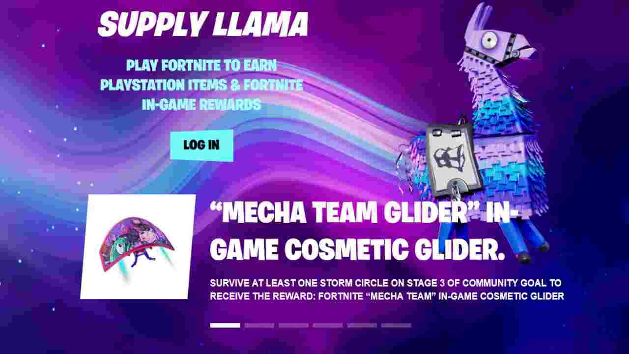 Fn.gg/supplyllama Play Fortnite To Earn PlayStation Items On Fortnite