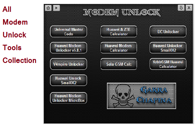 All In One Modem Unlocker Tools