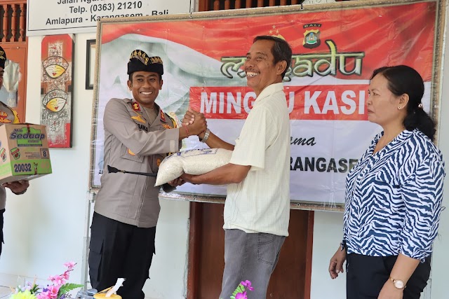 Gelar Minggu Kasih, Kapolres Karangasem hadir di Yayasan Yasakerti