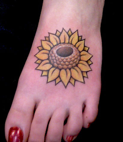 tree of life tattoo foot. Sunflower Tattoo Foot.