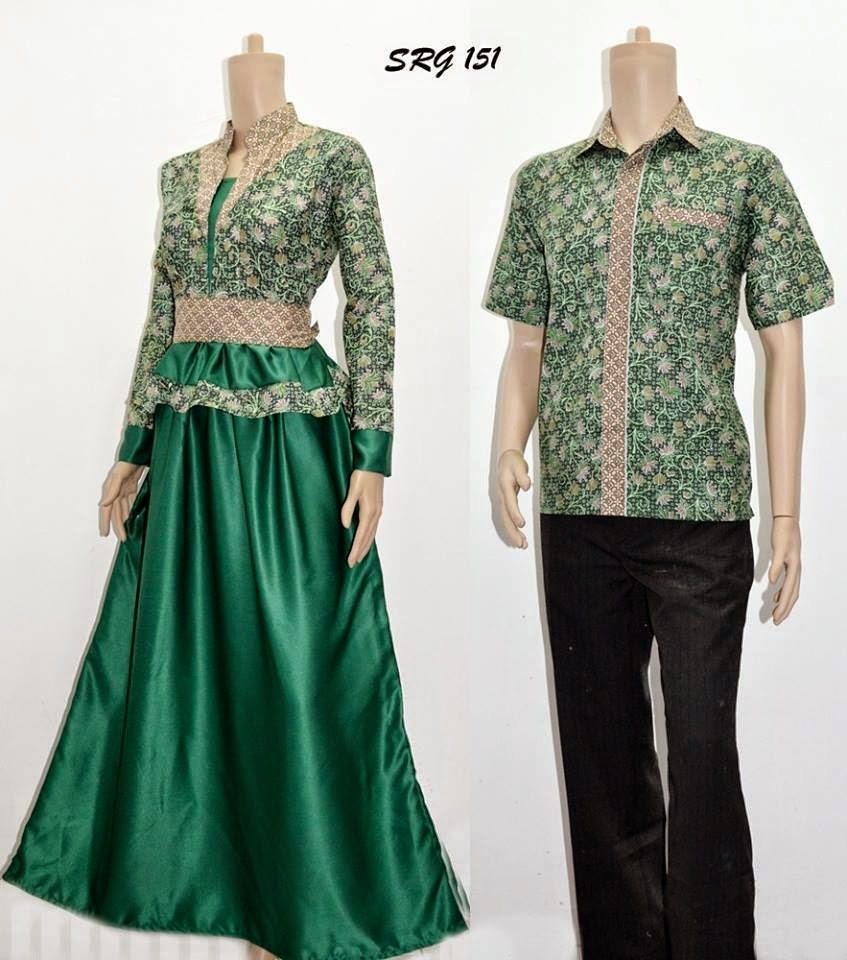 Model Desain  Baju  Batik  Modern  Terbaru Model Couple 