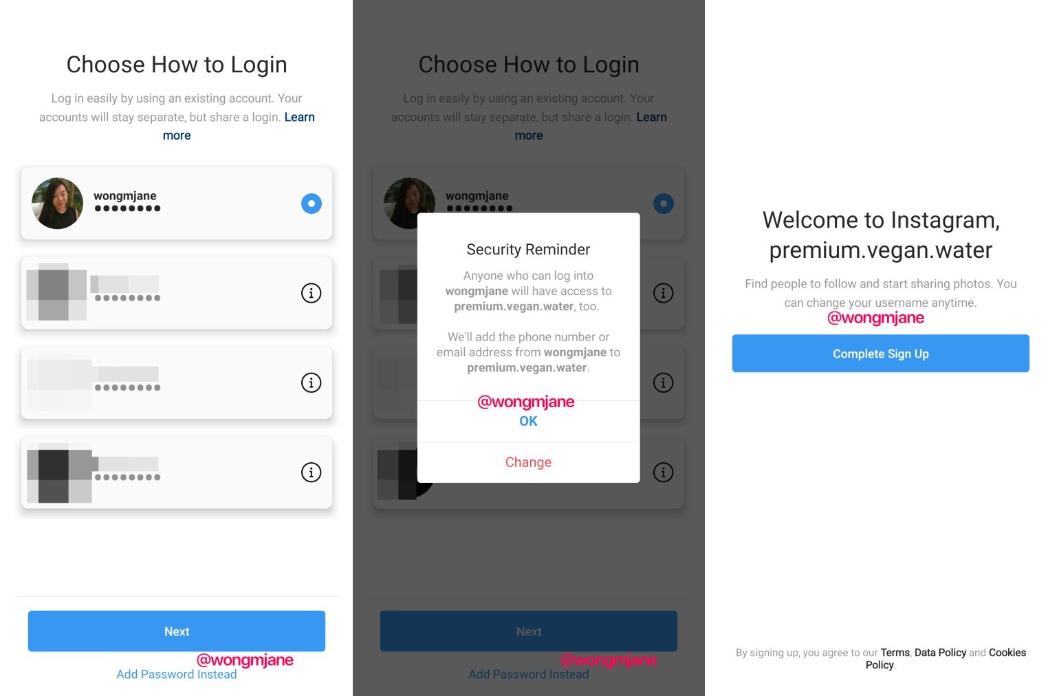  Instagram  now Allows Linked Accounts to be Created without 